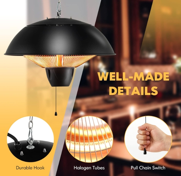 IPX4 splash proof heater