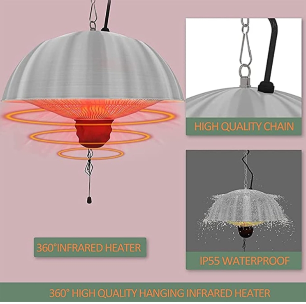 Ceiling mounted infrared heater